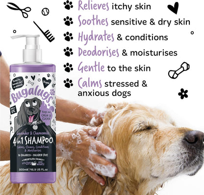 Bugalugs 4 In 1 Dog Shampoo - Lavender & Chamomile