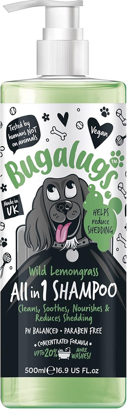 Bugalugs All In One Shed Control Dog Shampoo - Wild Lemongrass