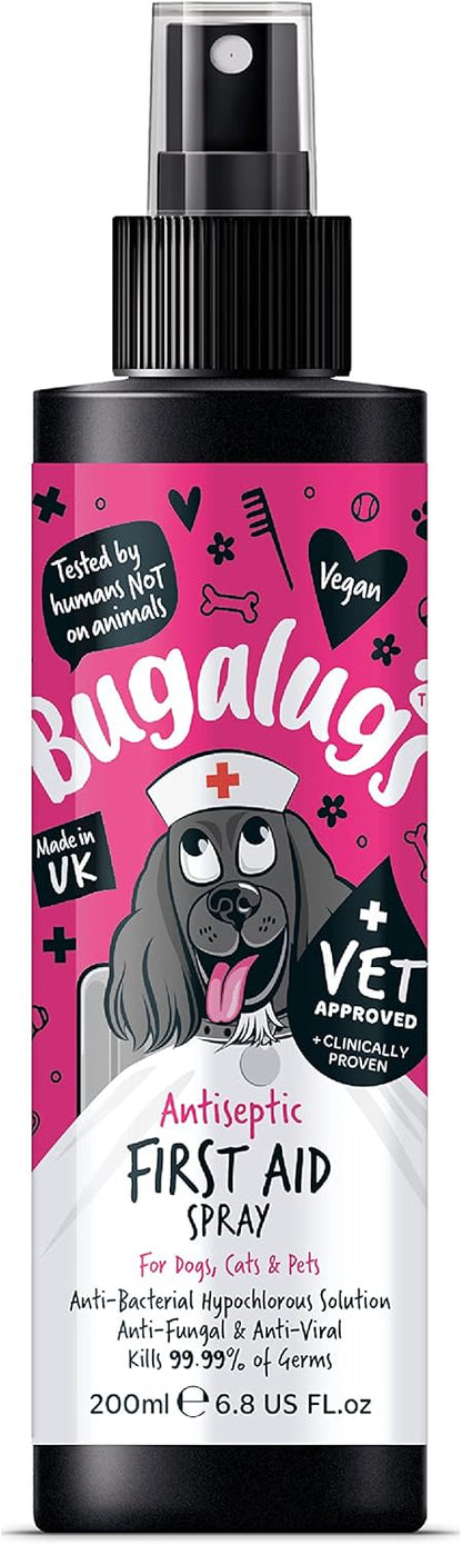 Bugalugs Antiseptic First Aid Spray for Dogs, Cats & Pets