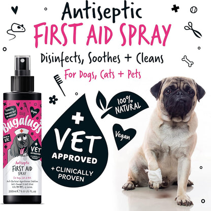 Bugalugs Antiseptic First Aid Spray for Dogs, Cats & Pets