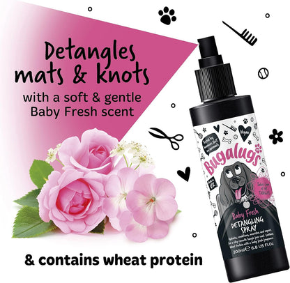 Bugalugs Baby Fresh Dog Detangling Spray