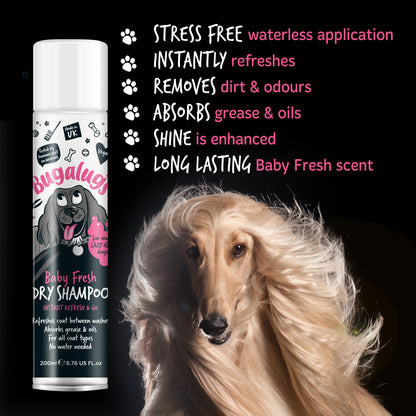 Bugalugs Baby Fresh Dry Dog Shampoo