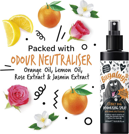 Bugalugs Stinky Dog Deodorising Spray with Odour Neutraliser
