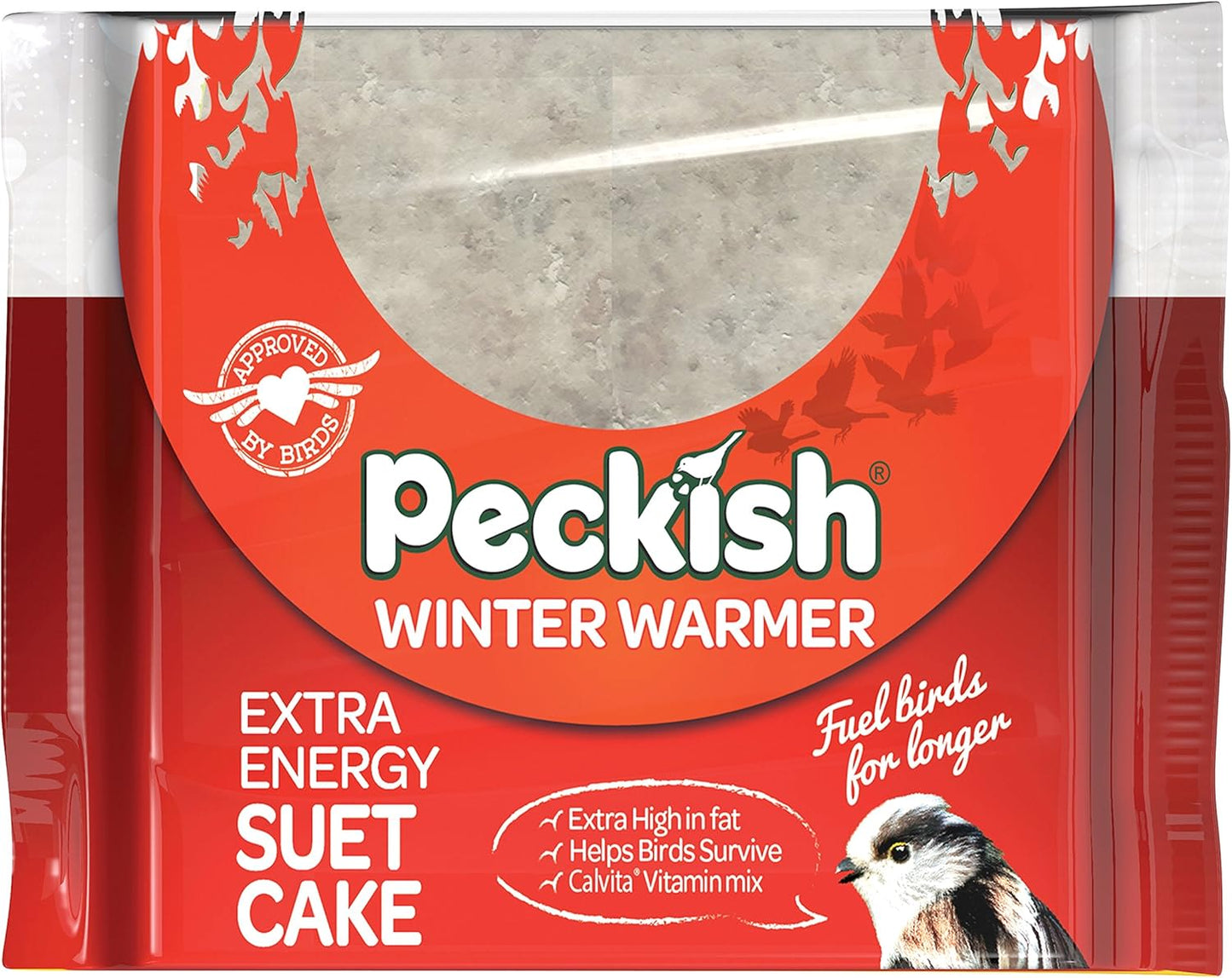 Peckish Winter Warmer Extra Energy Suet Cake for Wild Birds