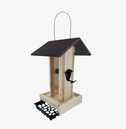 Peckish Woodland Feast Seed & Suet Cake Tower Feeder for Wild Birds