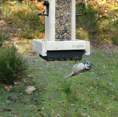 Peckish Woodland Feast Seed & Suet Cake Tower Feeder for Wild Birds