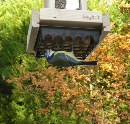 Peckish Woodland Feast Seed & Suet Cake Tower Feeder for Wild Birds
