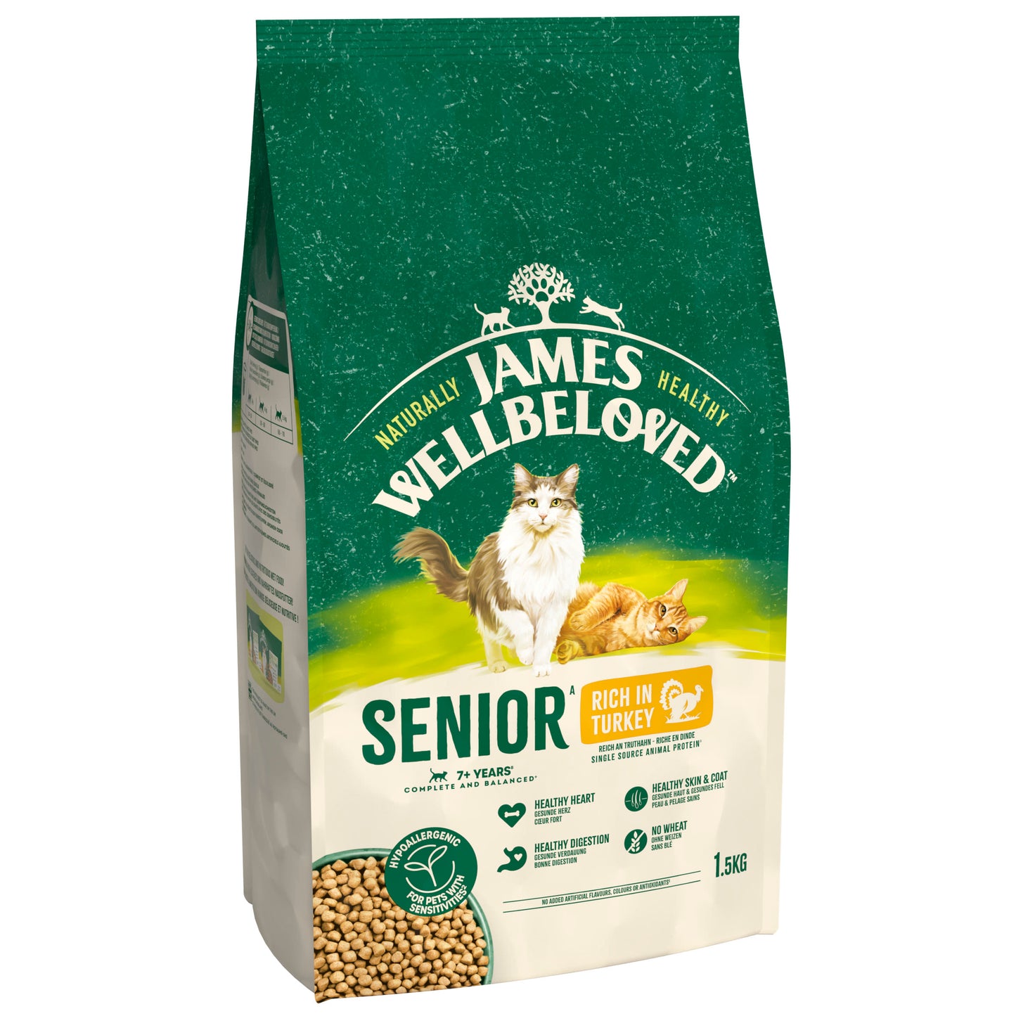 James Wellbeloved Senior Dry Cat Food Turkey