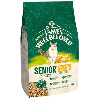 James Wellbeloved Senior Dry Cat Food Turkey