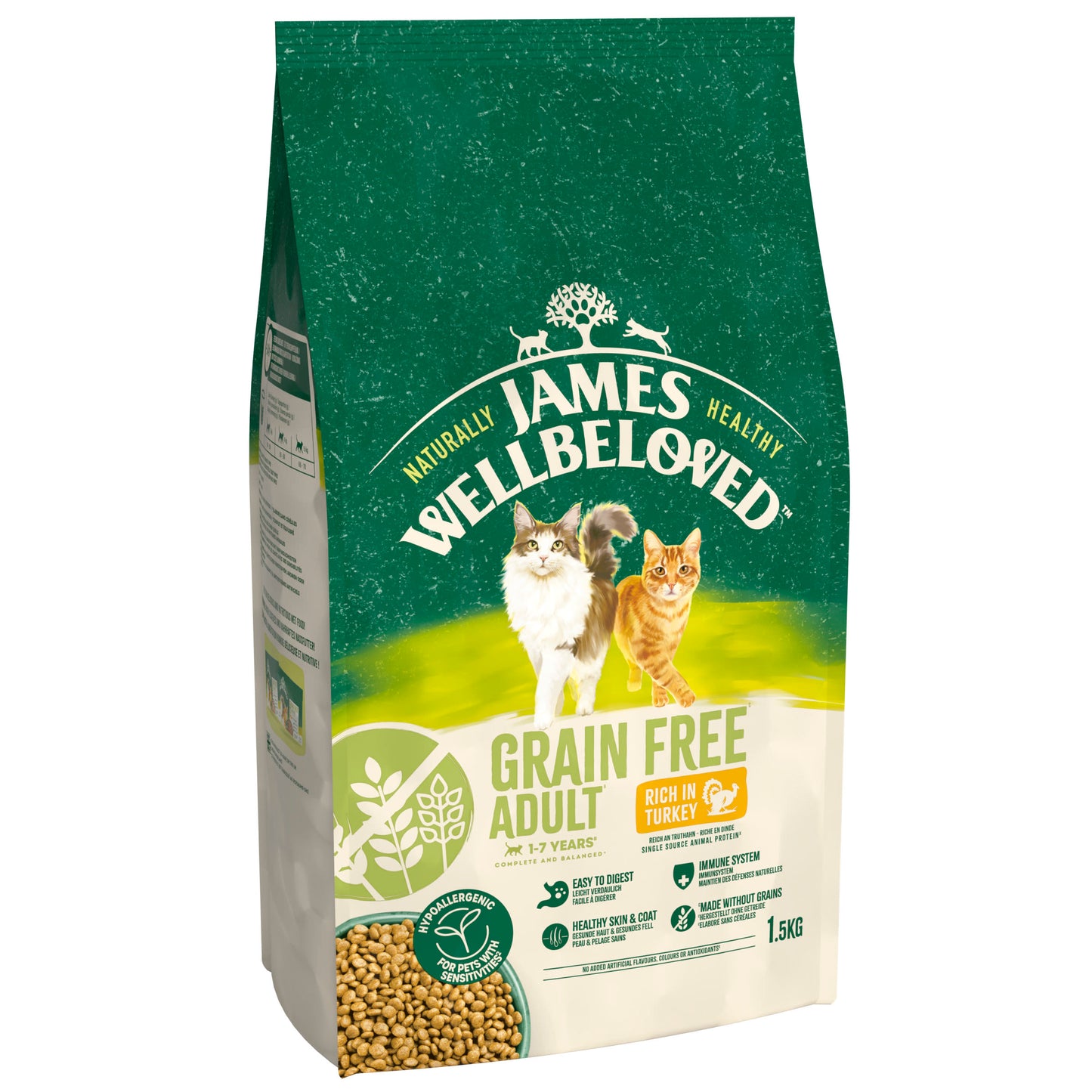 James Wellbeloved Grain Free Adult Dry Cat Food Turkey