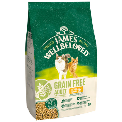 James Wellbeloved Grain Free Adult Dry Cat Food Turkey