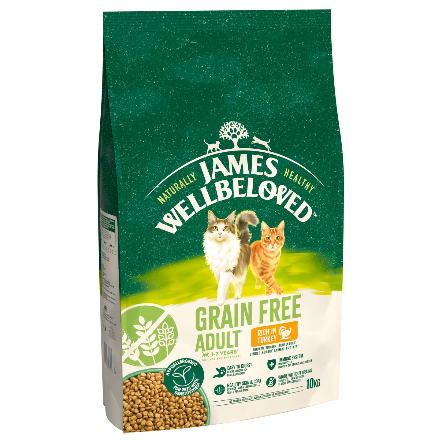 James Wellbeloved Grain Free Adult Dry Cat Food Turkey