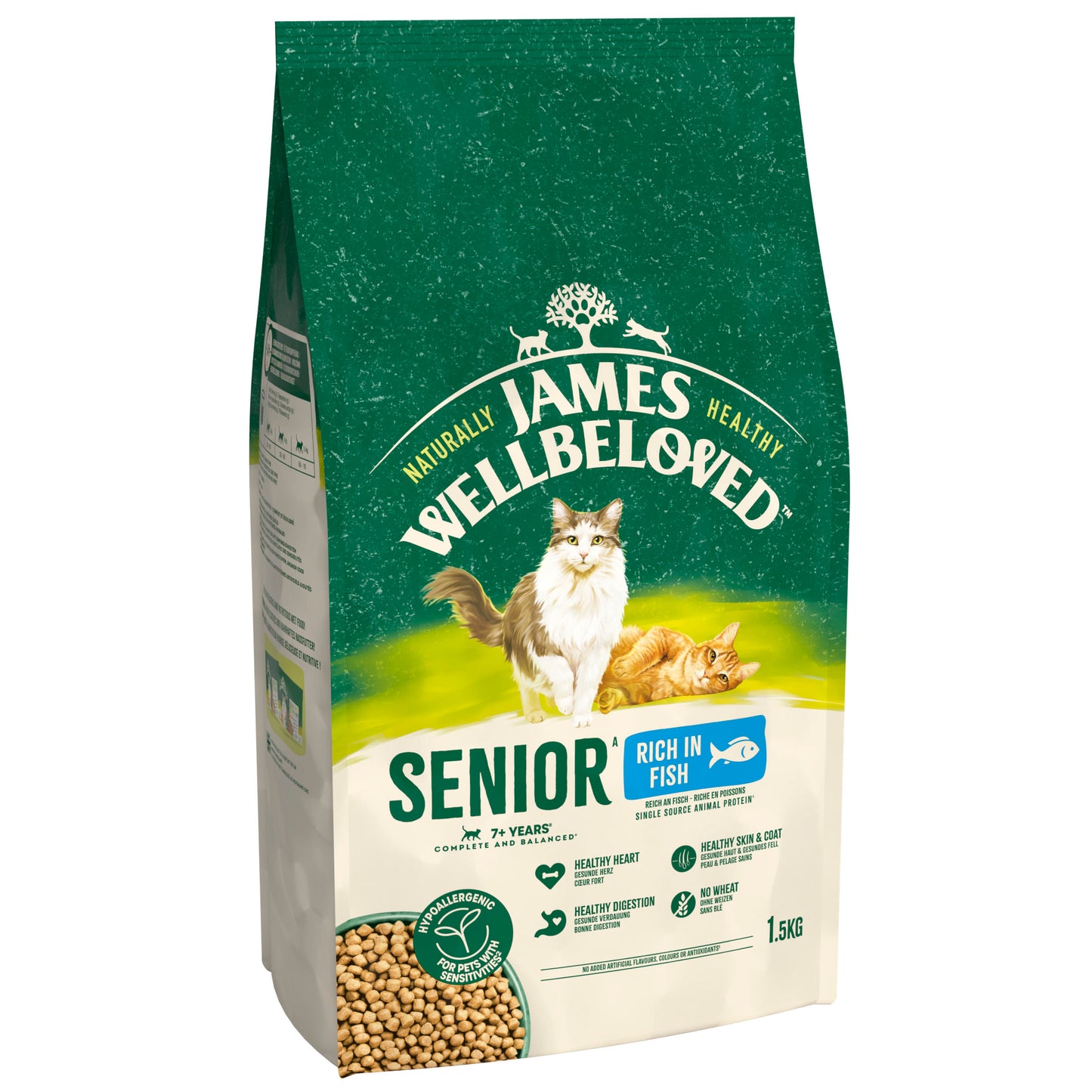 James Wellbeloved Senior Dry Cat Food Fish