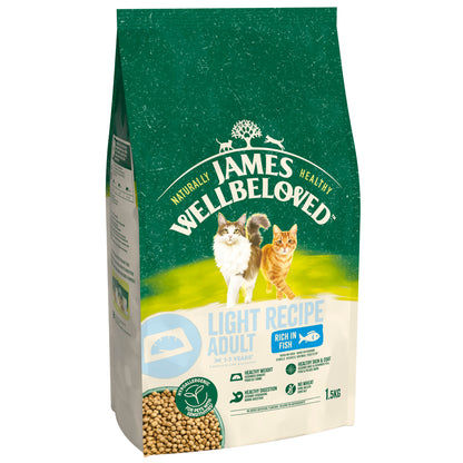 James Wellbeloved Light Adult Dry Cat Food Fish