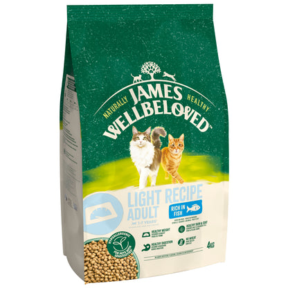 James Wellbeloved Light Adult Dry Cat Food Fish