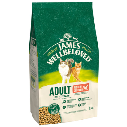 James Wellbeloved Adult Dry Cat Food Chicken & Rice