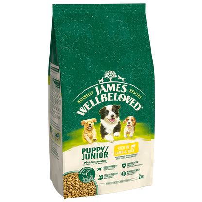 James Wellbeloved Puppy/Junior Dry Dog Food Lamb & Rice