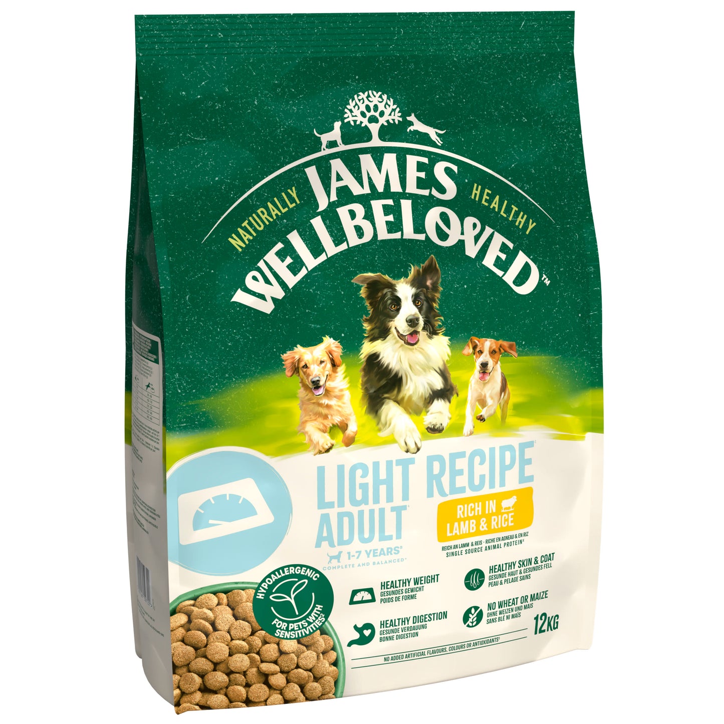 James Wellbeloved Light Adult Dry Dog Food Lamb & Rice