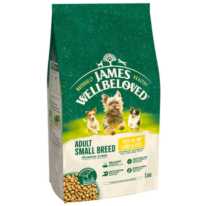 James Wellbeloved Adult Small Breed Dry Dog Food Lamb & Rice