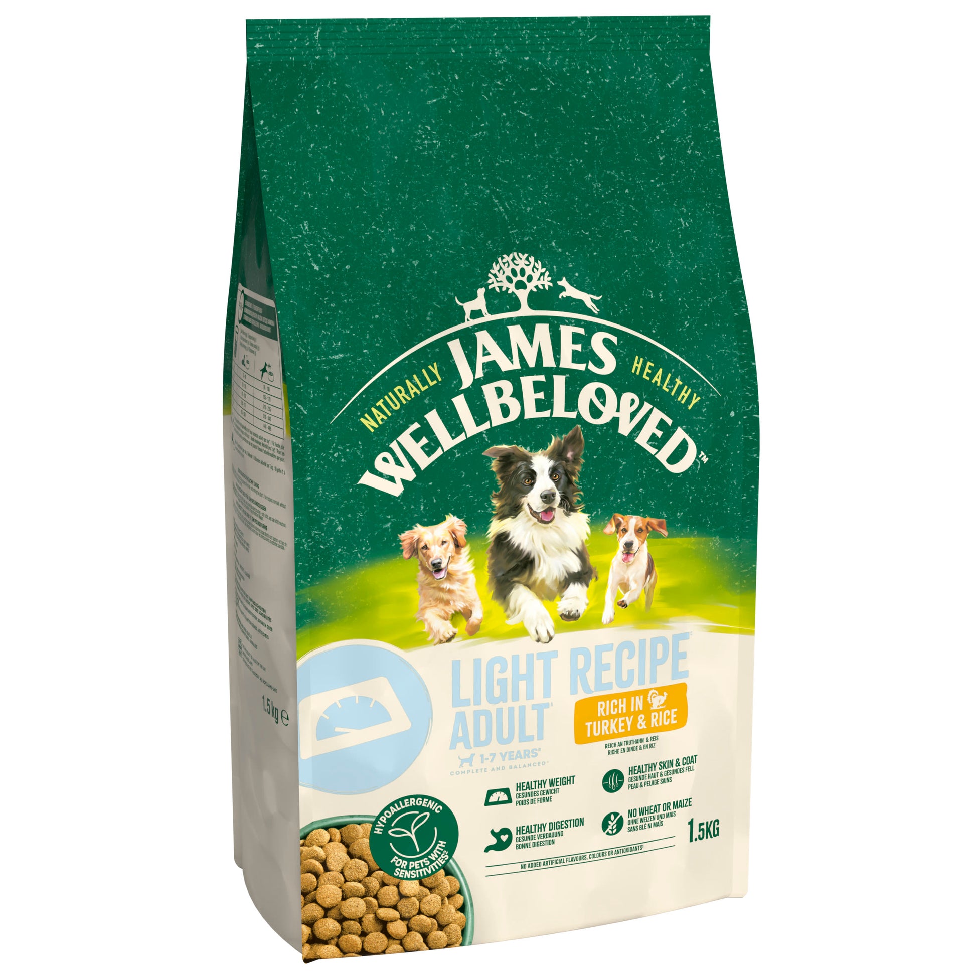 James Wellbeloved James Wellbeloved Light Turkey Adult Dry Dog Food pet food packaging