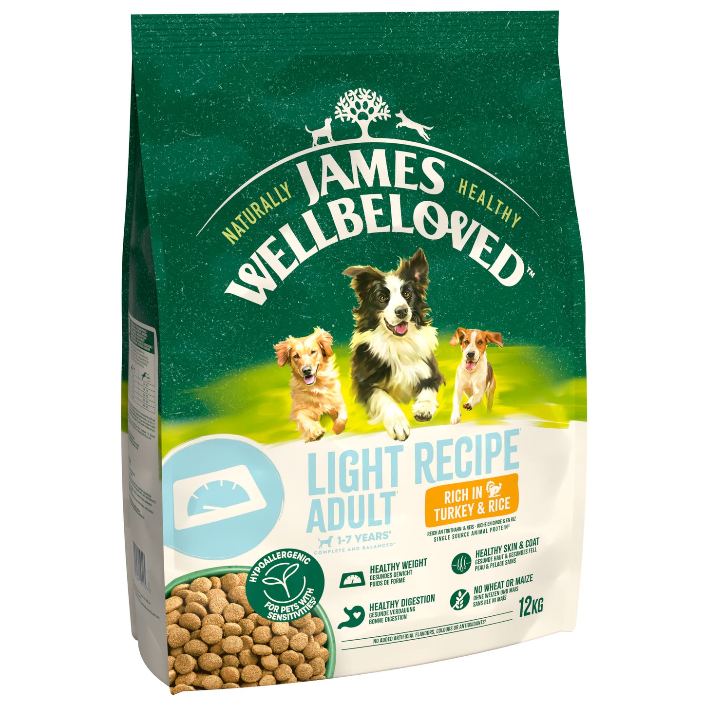 James Wellbeloved Light Adult Dry Dog Food Turkey & Rice