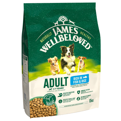 James Wellbeloved Adult Dry Dog Food Fish & Rice