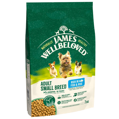 James Wellbeloved James Wellbeloved Small Whitefish Adult Dry pet food packaging