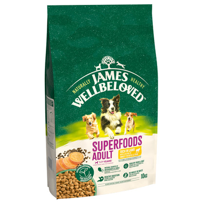 James Wellbeloved Superfoods Adult Dry Dog Food Lamb with Sweet Potato & Chia