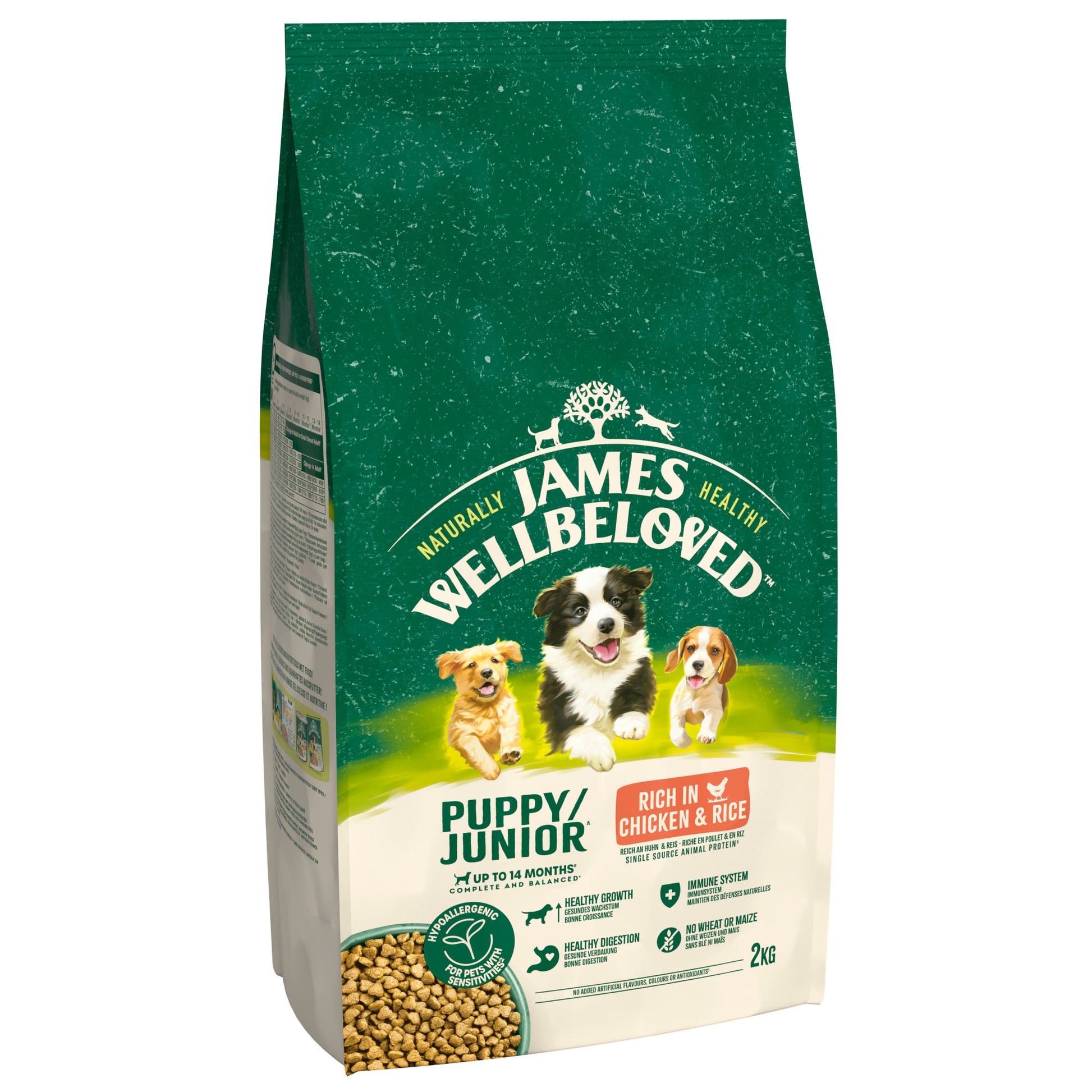 James Wellbeloved James Wellbeloved Chicken Puppy Dry Dog Food pet food packaging