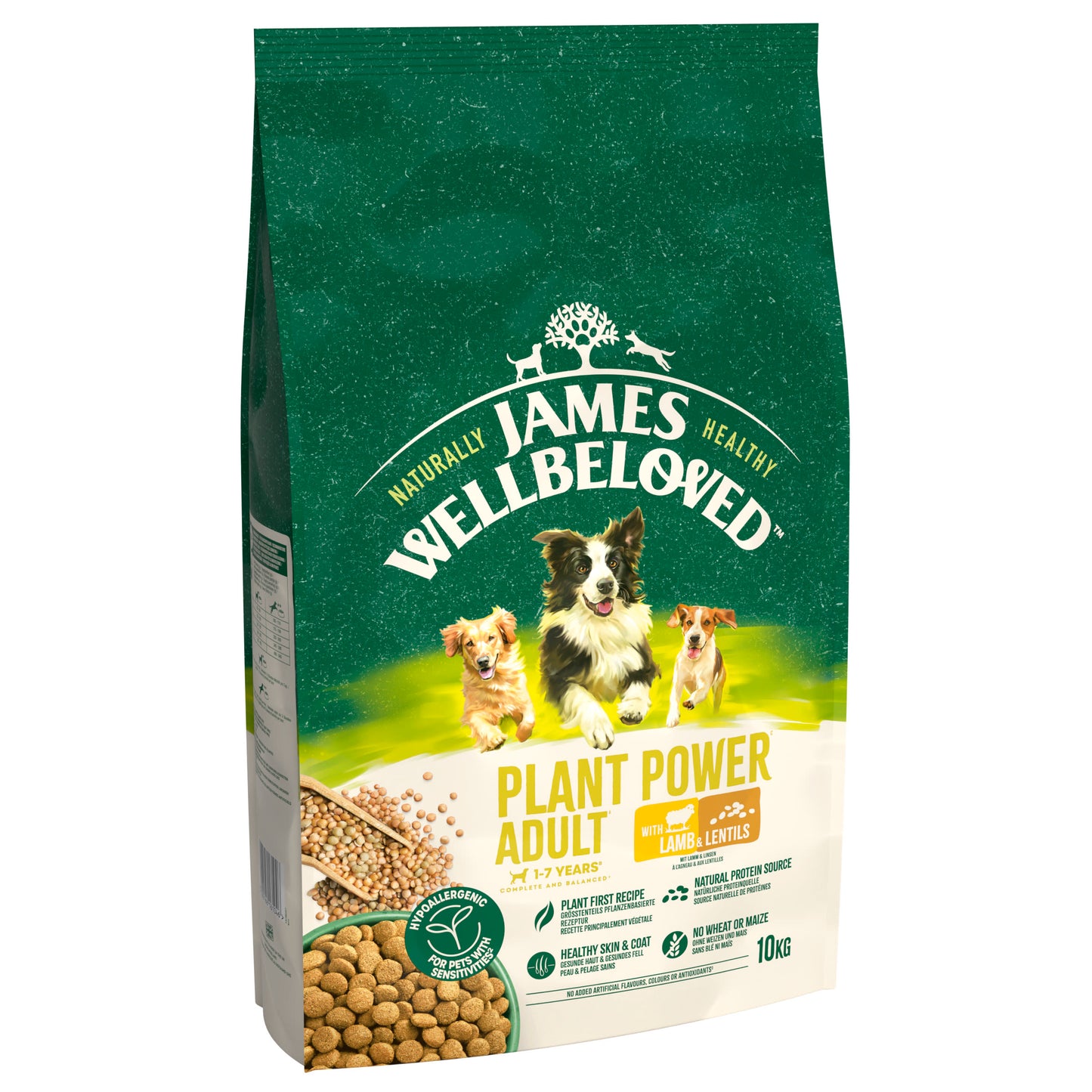 James Wellbeloved Adult Dry Dog Food Plant Power with Lamb