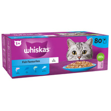 Whiskas 1+ Fish Selection Adult Wet Cat Food Pouches in Jelly