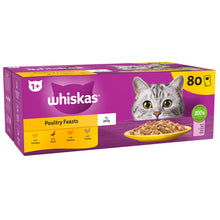 Whiskas 1+ Poultry Selection Adult Wet Cat Food Pouches in Jelly