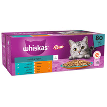 Whiskas 1+ Duo Surf & Turf Adult Wet Cat Food Pouches in Jelly