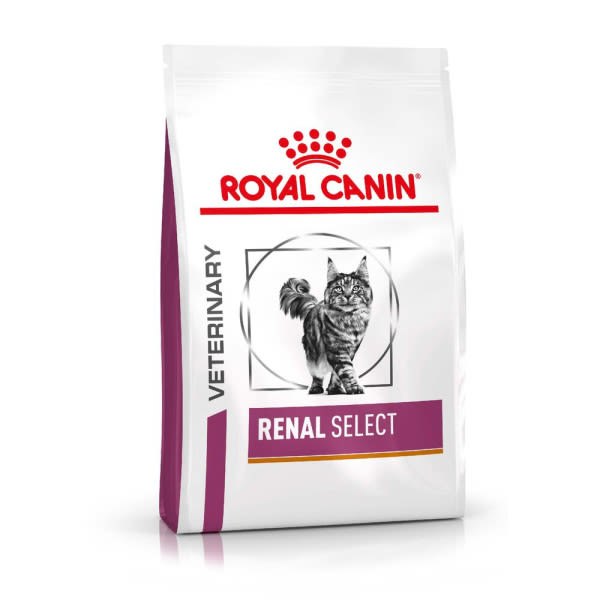 Royal Canin Royal Canin Veterinary Health Feline Renal Select Pork Adult Dry Cat Food pet food packaging