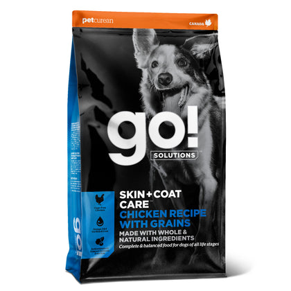 Go! Solutions Skin + Coat Care Chicken Recipe with Grains Dry Dog Food