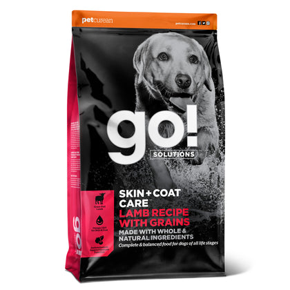 Go! Solutions Skin + Coat Care Lamb Recipe with Grains Dry Dog Food