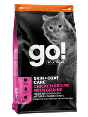 Go! Solutions Skin + Coat Care Chicken Recipe with Grains Dry Cat Food
