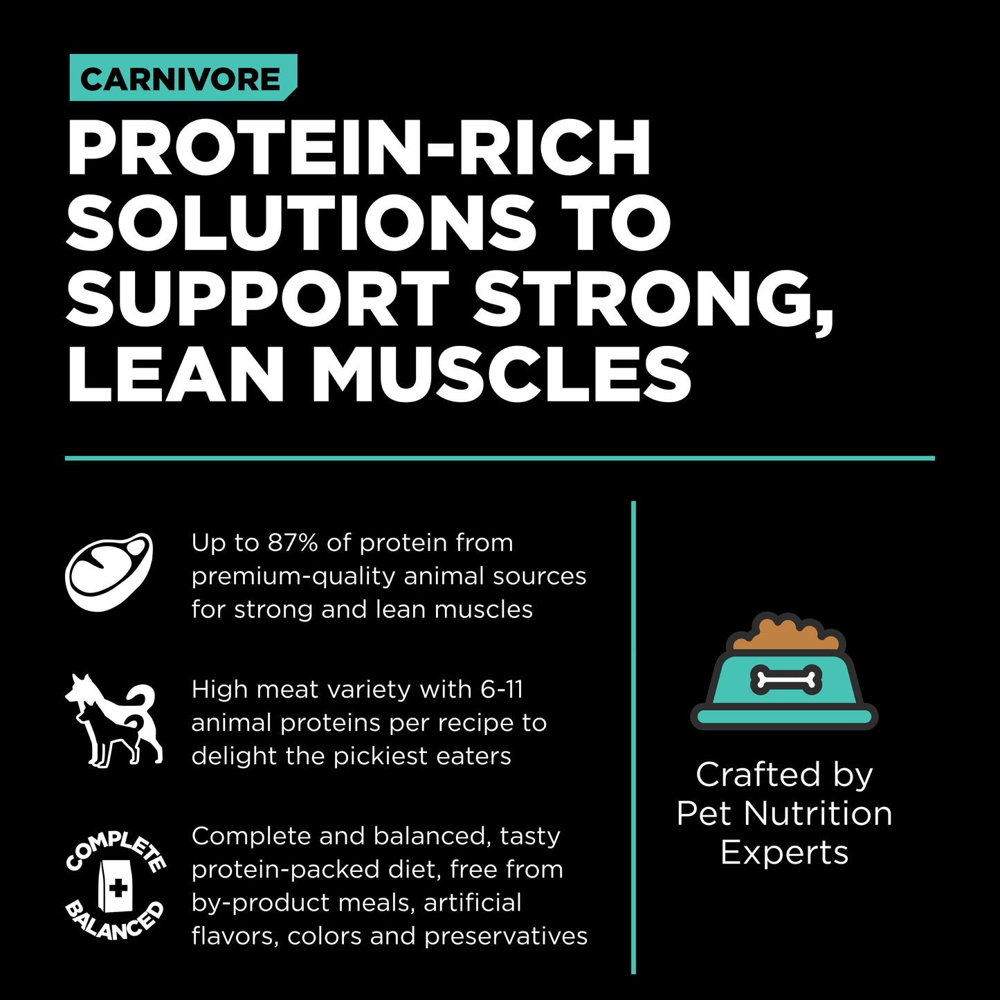 Go! Solutions Carnivore Grain Free Chicken, Turkey + Duck Adult Recipe Dry Dog Food