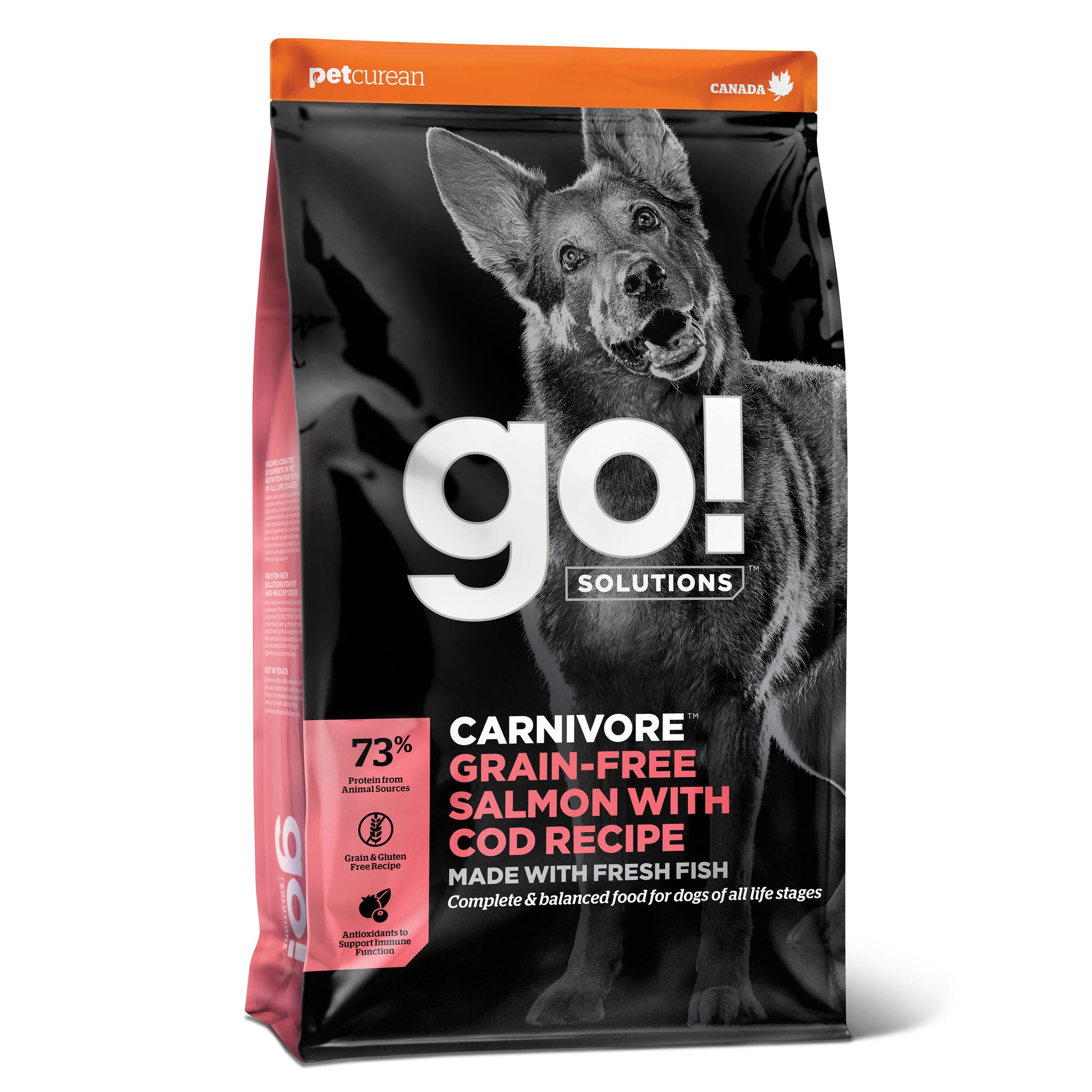 Go! Solutions Carnivore Grain Free Salmon Cod Recipe Dry Dog