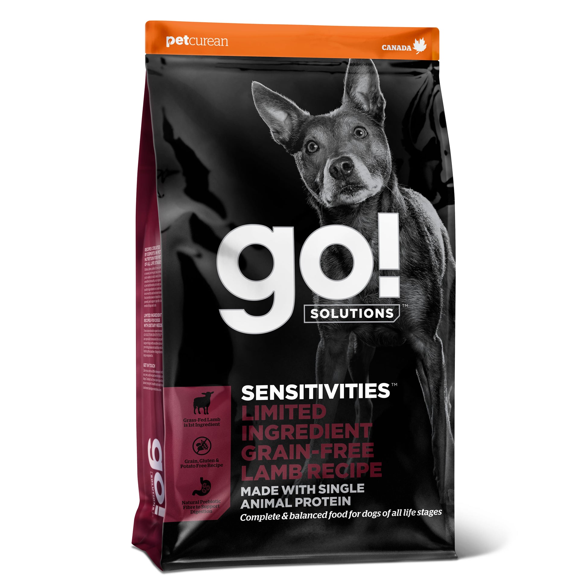 Go! Solutions Go! Solutions Lamb Salmon Adult Dry Dog Food pet food packaging