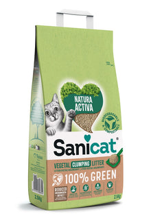 Sanicat Natura Activa Green Recycled Clumping Cat Litter