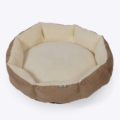 Danish Essentials Quilted Dog Bed - Beige