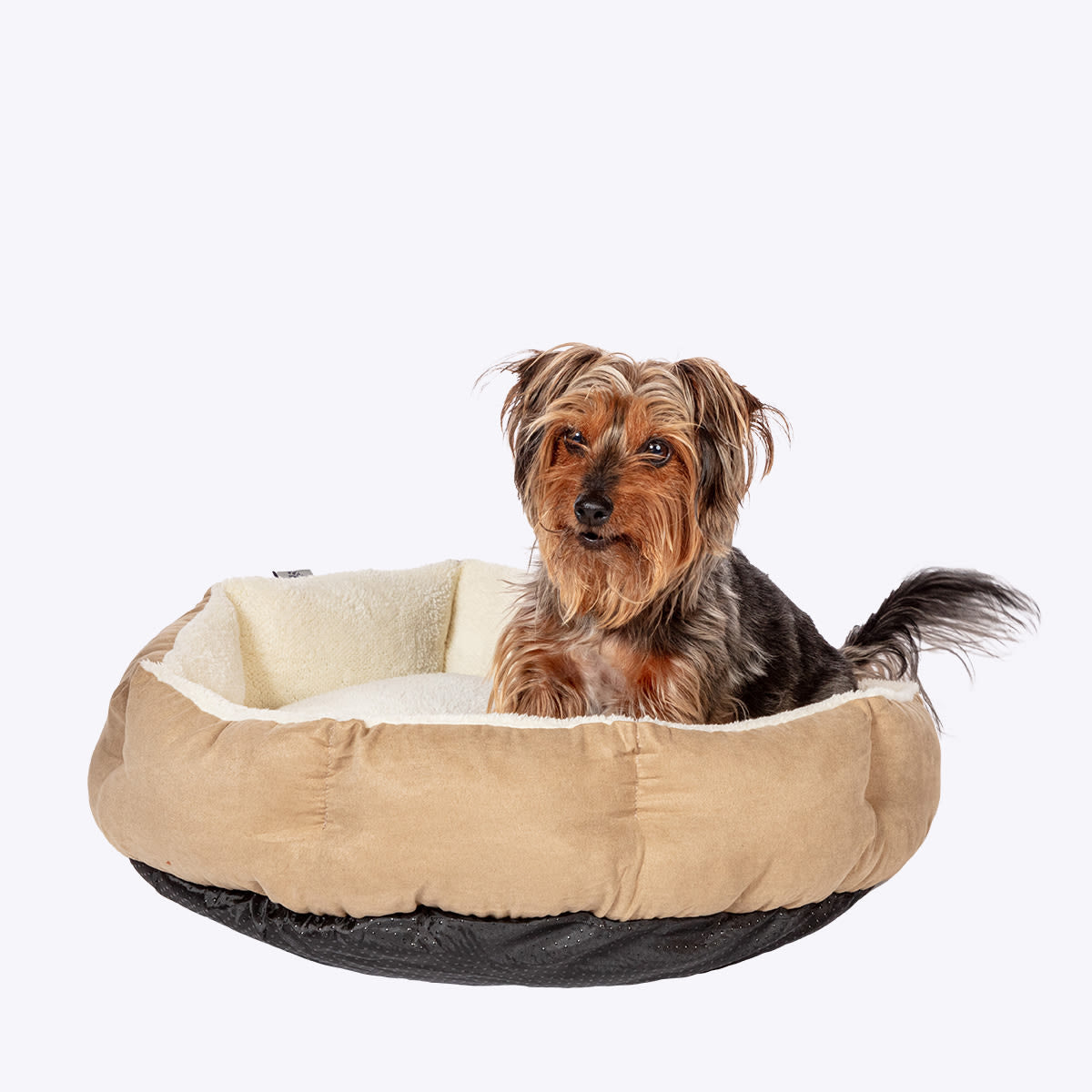 Danish Essentials Quilted Dog Bed - Beige