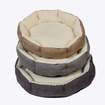 Danish Essentials Quilted Dog Bed - Beige