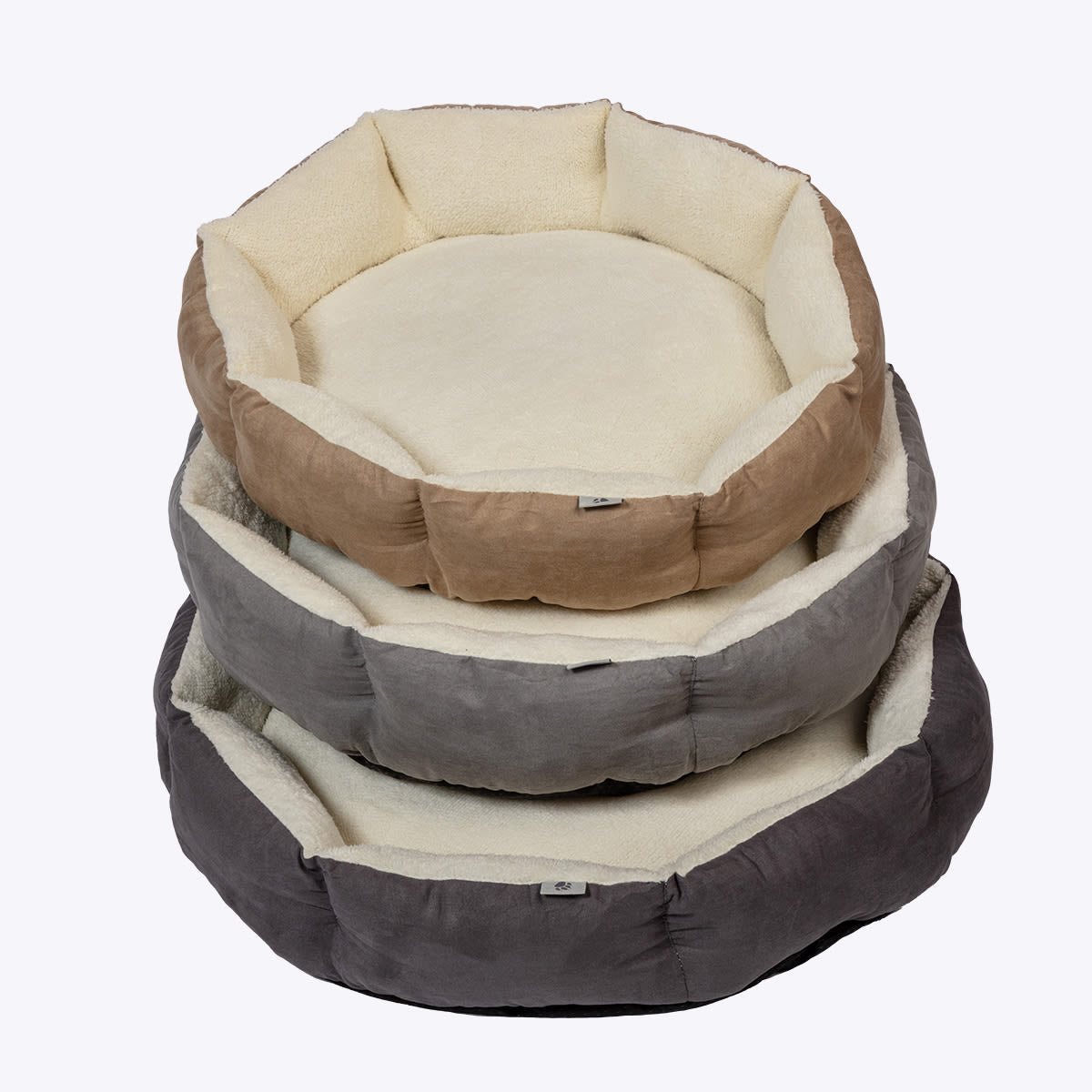 Danish Essentials Quilted Dog Bed - Charcoal