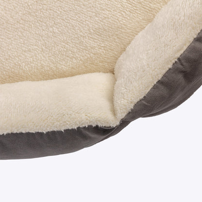 Danish Essentials Quilted Dog Bed - Silver