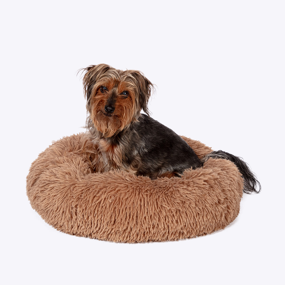 Danish Essentials Fluffy Donut Dog Bed - Beige