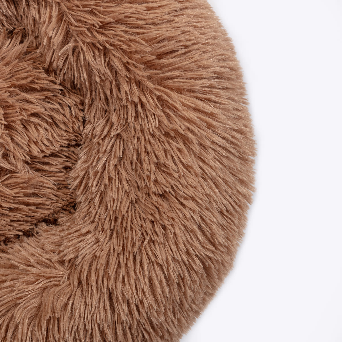 Danish Essentials Fluffy Donut Dog Bed - Beige