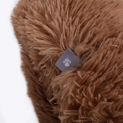 Danish Essentials Fluffy Donut Dog Bed - Beige