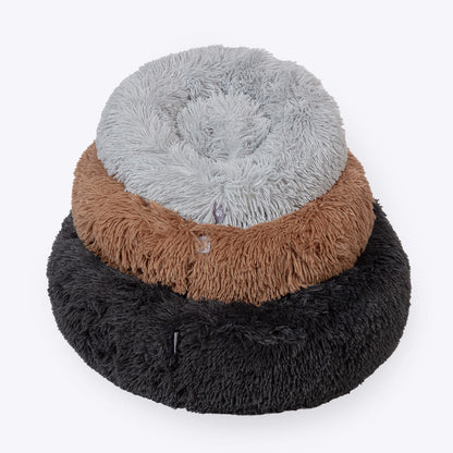 Danish Essentials Fluffy Donut Dog Bed - Beige